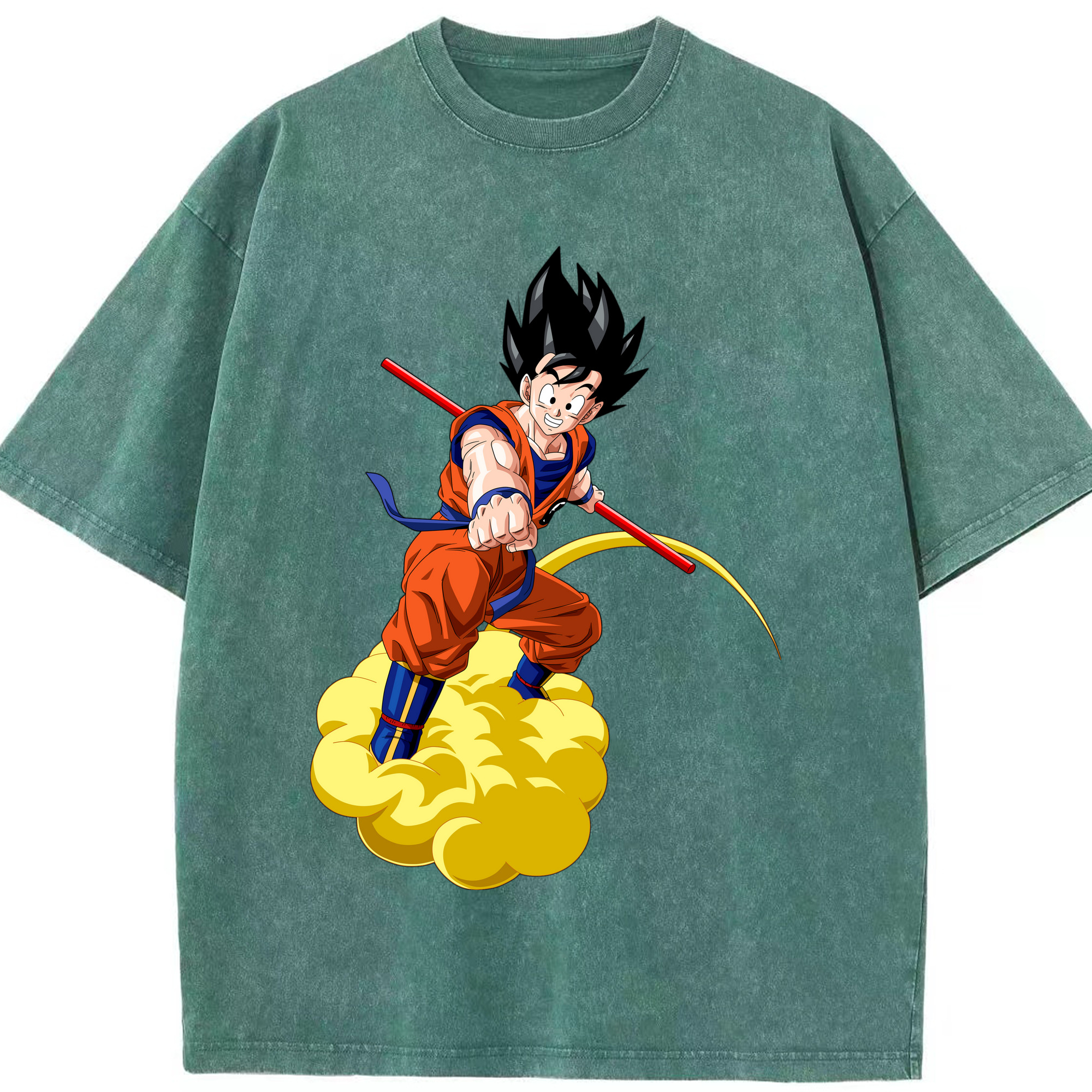 （画像用） ドラゴンボール 孫 悟飯（そんごはん）DRAGON BALL Son Gohan 綿100% ヴィンテージ風 半袖Tシャツ（フロントプリント）